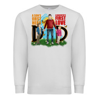 Dove Grey a sons first hero a daughters first love Premium Sweatshirt - JahusDesignShop