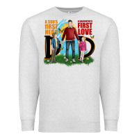 Oatmeal Heather a sons first hero a daughters first love Premium Sweatshirt - JahusDesignShop