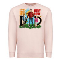 Pale Pink a sons first hero a daughters first love Premium Sweatshirt - JahusDesignShop
