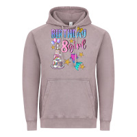 Vintage Zinc birthday girl 8 Vintage Hoodie - BundleAndBundleShop
