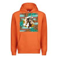 Carrot western mustang horse Premium Hoodie - LillyAllenDesigns