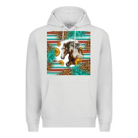 Dove Grey western mustang horse Premium Hoodie - LillyAllenDesigns
