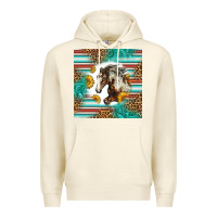 Sandshell western mustang horse Premium Hoodie - LillyAllenDesigns