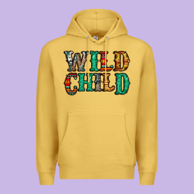 Western Wild Child Premium Hoodie Designed By Jasminsmagicworld