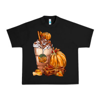 Black Pumpkin Spice Coffee Urban Heavy Tee - FaDigitalArtStudio
