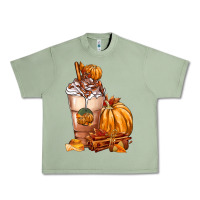 Oil Green Pumpkin Spice Coffee Urban Heavy Tee - FaDigitalArtStudio