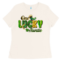 Bone One Lucky Auntie St. Patrick's Day Ladies Tee - CowGirlArtShop