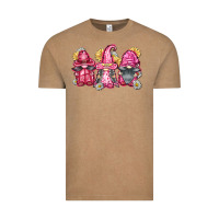 Vintage Coffee breast cancer gnomes Vintage Tee - FaDigitalArtStudio