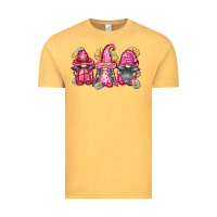 Vintage Mustard breast cancer gnomes Vintage Tee - FaDigitalArtStudio