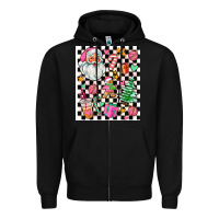 Black pink christmas elementary Zipper Hoodie - AdoDesignShop