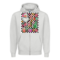 Dove Grey pink christmas elementary Zipper Hoodie - AdoDesignShop