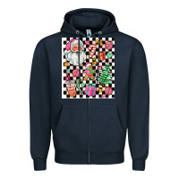 Navy pink christmas elementary Zipper Hoodie - AdoDesignShop