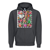 Smoke pink christmas elementary Zipper Hoodie - AdoDesignShop