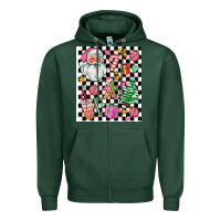 Sports Green pink christmas elementary Zipper Hoodie - AdoDesignShop