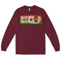 Burgundy flannels lattes leggings Long Sleeve Tee - BundleAndBundleShop
