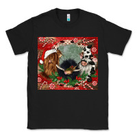Black christmas heifer cow  gnomies Classic Tee - CowGirlArtShop