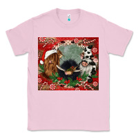 Bubblegum Pink christmas heifer cow  gnomies Classic Tee - CowGirlArtShop
