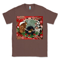 Chestnut christmas heifer cow  gnomies Classic Tee - CowGirlArtShop