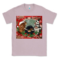 Lilac christmas heifer cow  gnomies Classic Tee - CowGirlArtShop