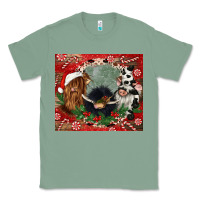 Sage christmas heifer cow  gnomies Classic Tee - CowGirlArtShop