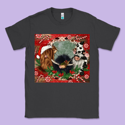 Christmas Heifer Cow  Gnomies Classic Tee Designed By Cowgirlartshop