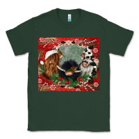 Sports Green christmas heifer cow  gnomies Classic Tee - CowGirlArtShop