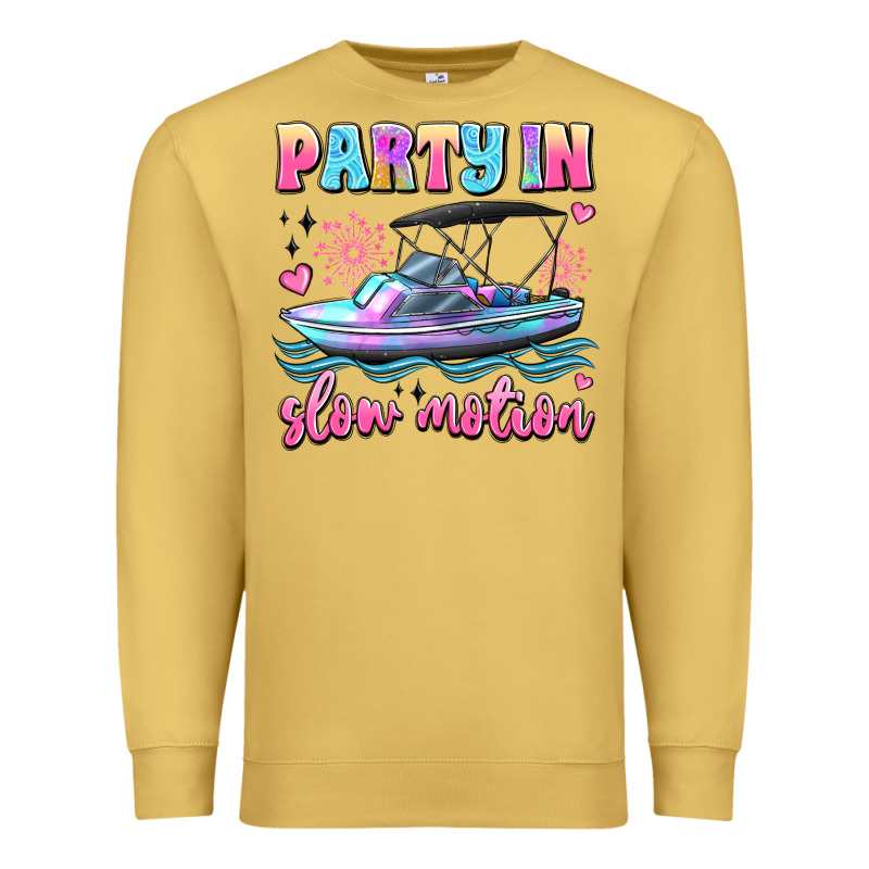 Party In Slow Motion Premium Sweatshirt by JahusDesignShop | Teevron