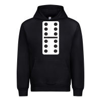 Black double six dominoes tshirt halloween costume 6 6 domino game t shirt Urban Hoodie - baoMotion