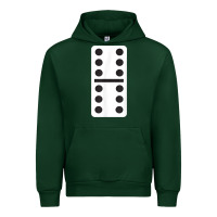 Forest Green double six dominoes tshirt halloween costume 6 6 domino game t shirt Urban Hoodie - baoMotion