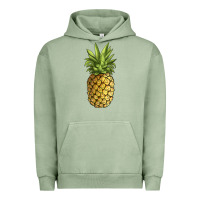 Pigment Oil Green pineapple Urban Hoodie - JahusDesignShop