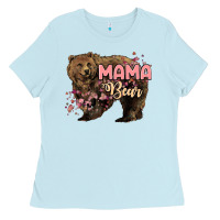 Baby Blue Mama bear mother's day Ladies Tee - HowdyJamesFarm