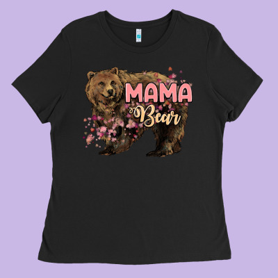 Mama Bear Mother's Day Ladies Tee Designed By Howdyjamesfarm