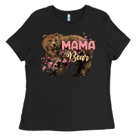 Black Mama bear mother's day Ladies Tee - HowdyJamesFarm