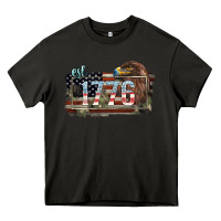 Asphalt Eat. 1776 eagle 4th of july Heavy Core Tee - HowdyJamesFarm