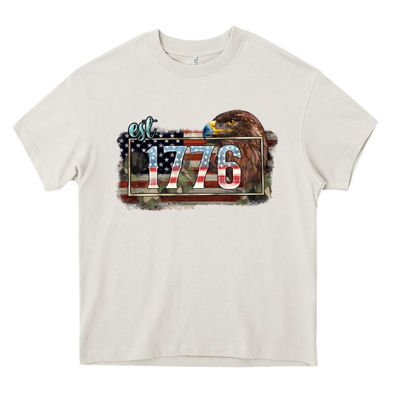 Eat. 1776 Eagle 4th Of July Heavy Core Tee by HowdyJamesFarm | Teevron