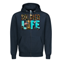 Navy soldier  life Zipper Hoodie - AdoDesignShop