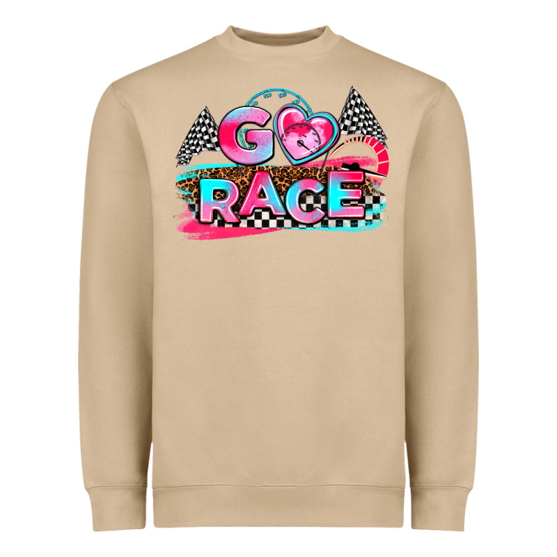 Go Race Heavyweight Sweatshirt by AdoDesignShop | Teevron