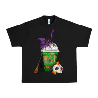 Black Halloween Spooky Pumpkins Frappe Urban Heavy Tee - FaDigitalArtStudio