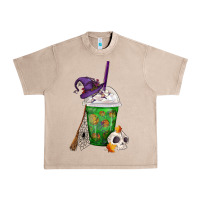 French Oak Halloween Spooky Pumpkins Frappe Urban Heavy Tee - FaDigitalArtStudio