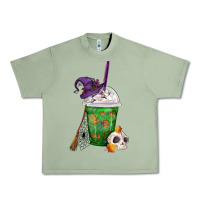 Oil Green Halloween Spooky Pumpkins Frappe Urban Heavy Tee - FaDigitalArtStudio