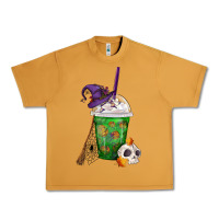 Peanut Butter Halloween Spooky Pumpkins Frappe Urban Heavy Tee - FaDigitalArtStudio
