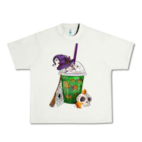 Pistachio Halloween Spooky Pumpkins Frappe Urban Heavy Tee - FaDigitalArtStudio