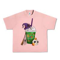 Salmon Halloween Spooky Pumpkins Frappe Urban Heavy Tee - FaDigitalArtStudio