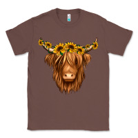 Chestnut sunflower headband highland cow Classic Tee - Jasminsmagicworld