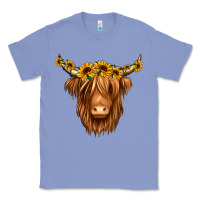 Colony Blue sunflower headband highland cow Classic Tee - Jasminsmagicworld