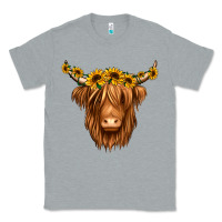 Heather Grey sunflower headband highland cow Classic Tee - Jasminsmagicworld