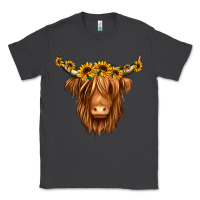 Smoke sunflower headband highland cow Classic Tee - Jasminsmagicworld