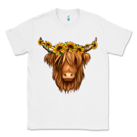 White sunflower headband highland cow Classic Tee - Jasminsmagicworld