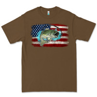 Cacao American Flag Fish Premium Tee - Jasminsmagicworld