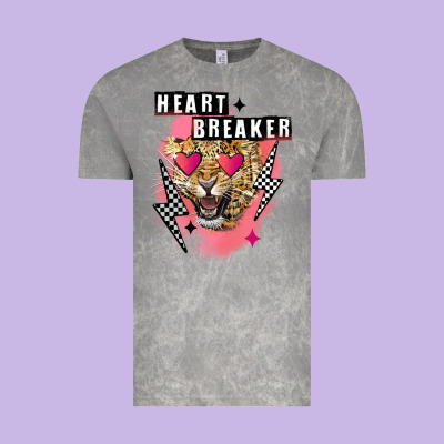 Heart Breaker Valentine's Day Vintage Tee Designed By Fadigitalartstudio